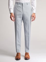 Ted Baker Blue Heath Duckegg Sharkskin Slim Trousers - Image 1 of 3