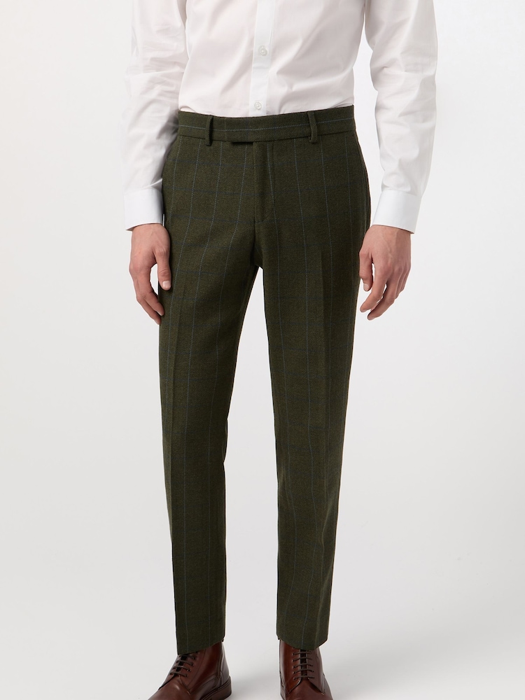 Antique Rogue Green And Blue Hooper Check Trousers - Image 1 of 2 Antique Rogue Green And Blue Hooper Check Trousers - Image 1 of 2