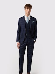 Antique Rogue Blue Check Jacket - Image 2 of 5