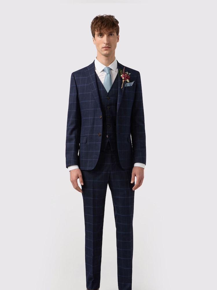 Antique Rogue Blue Check Jacket - Image 3 of 5