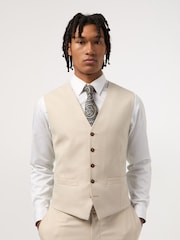 Antique Rogue Cream Blake Waistcoat - Image 1 of 2