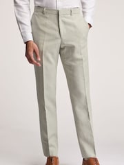 Ted Baker Green Leo Linen Slim Trousers - Image 1 of 4