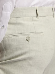 Ted Baker Green Leo Linen Slim Trousers - Image 4 of 4