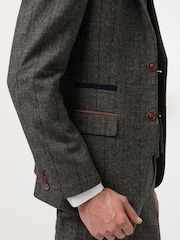 Antique Rogue Grey Emerson Herringbone Jacket - Image 6 of 8