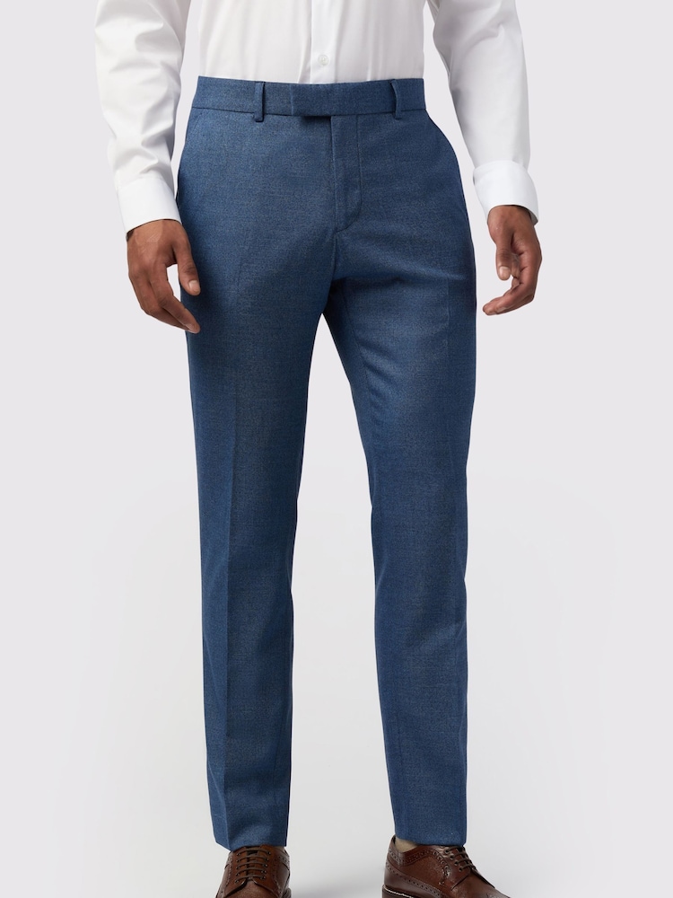 Antique Rogue Blue Blake Texture Trousers - Image 1 of 4