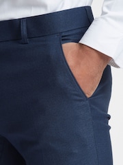 Antique Rogue Blue Blake Texture Trousers - Image 3 of 4