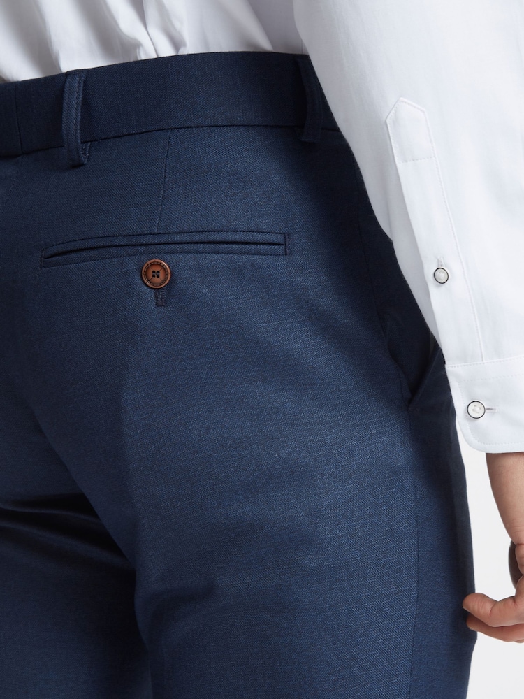 Antique Rogue Blue Blake Texture Trousers - Image 4 of 4