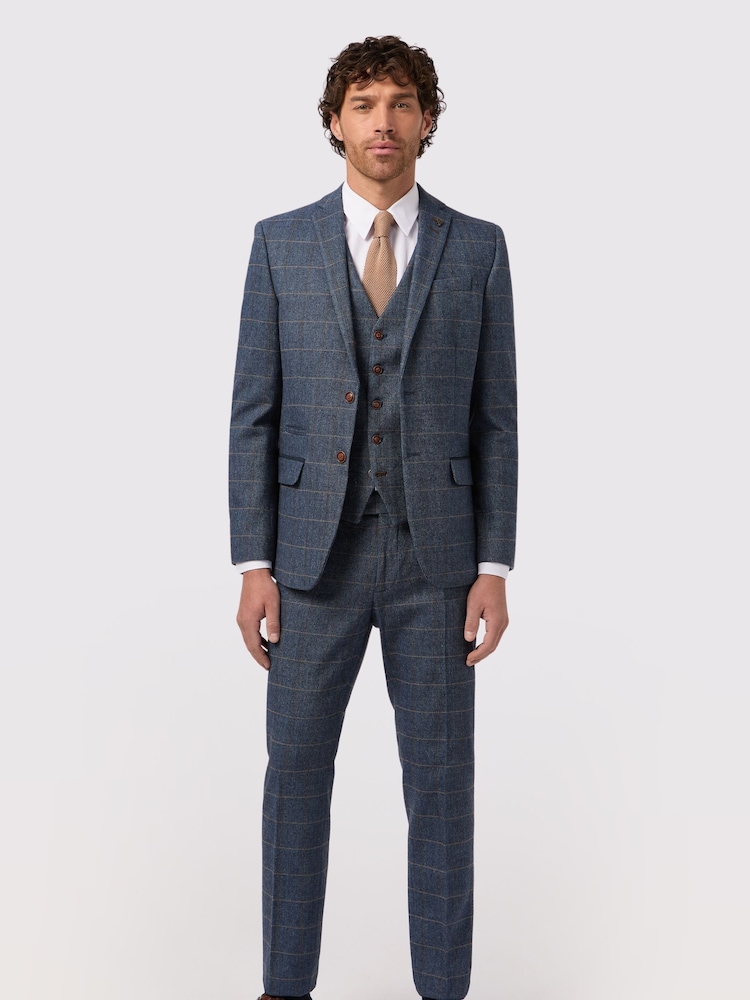 Antique Rogue Blue Lenox Check Jacket - Image 2 of 5