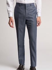 Ted Baker Blue Slim Riley Ptooth Trousers - Image 1 of 3