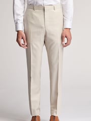 Ted Baker Natural Turner Sharkskin Slim Trousers - Image 1 of 3