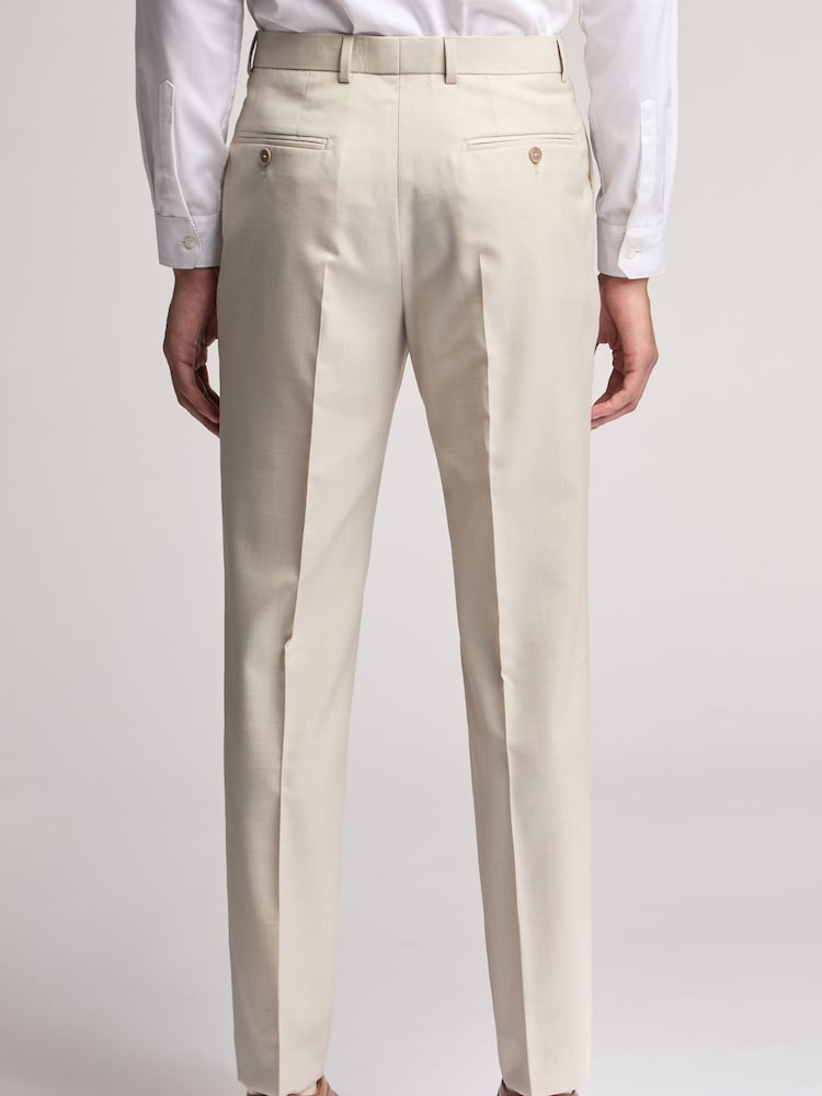 Ted Baker Natural Turner Sharkskin Slim Trousers - Image 2 of 3