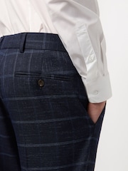 Antique Rogue Blue Check Trousers - Image 2 of 2