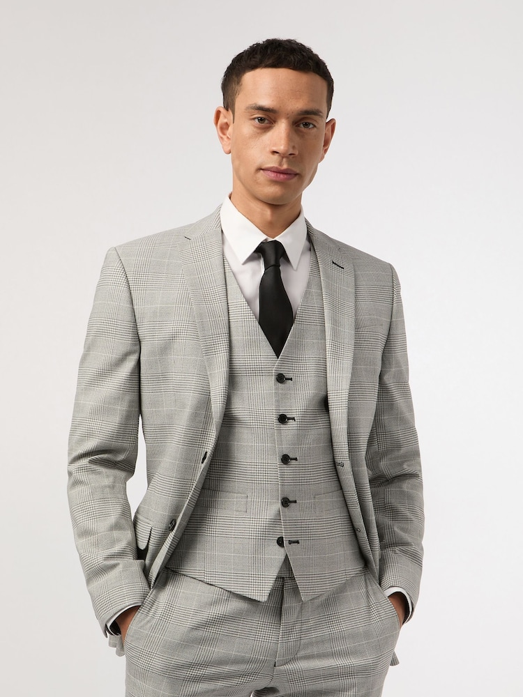 Antique Rogue Grey Check Jacket - Image 1 of 5