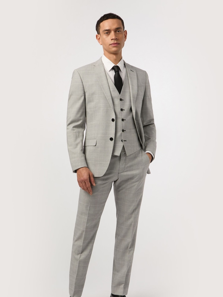 Antique Rogue Grey Check Jacket - Image 2 of 5
