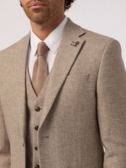 Antique Rogue Natural Herringbone Tweed Jacket - Image 5 of 5