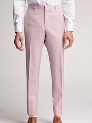Ted Baker Pink Slim Burra Rose Sharkskin Trousers - Image 1 of 3