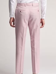 Ted Baker Pink Slim Burra Rose Sharkskin Trousers - Image 2 of 3