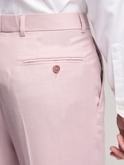 Ted Baker Pink Slim Burra Rose Sharkskin Trousers - Image 3 of 3