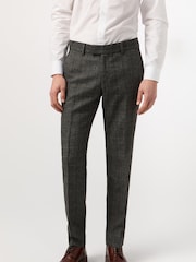 Antique Rogue Grey Emerson Herringbone Trousers - Image 1 of 2