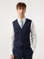 Antique Rogue Blue WP Check Waistcoat - Image 1 of 2