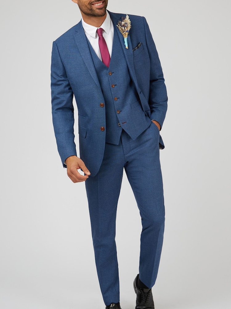 Antique Rogue Blue Blake Texture Jacket - Image 4 of 6
