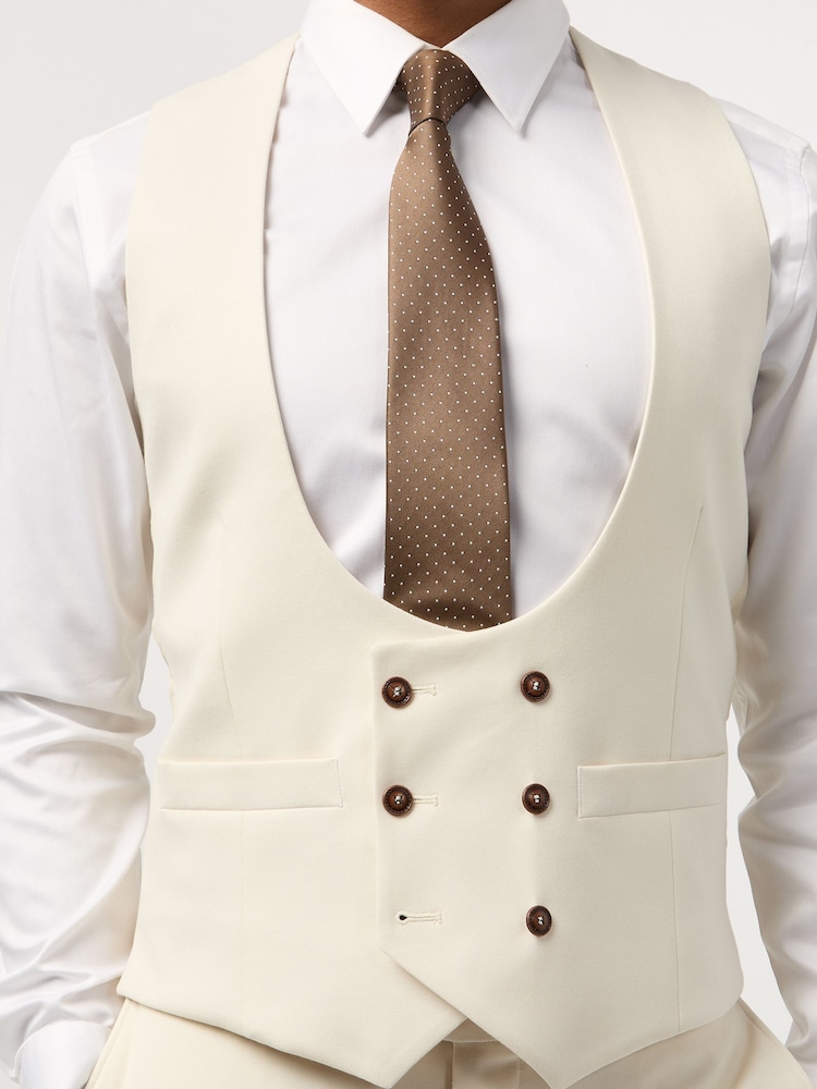 Antique Rogue Cream Blake Waistcoat - Image 2 of 2