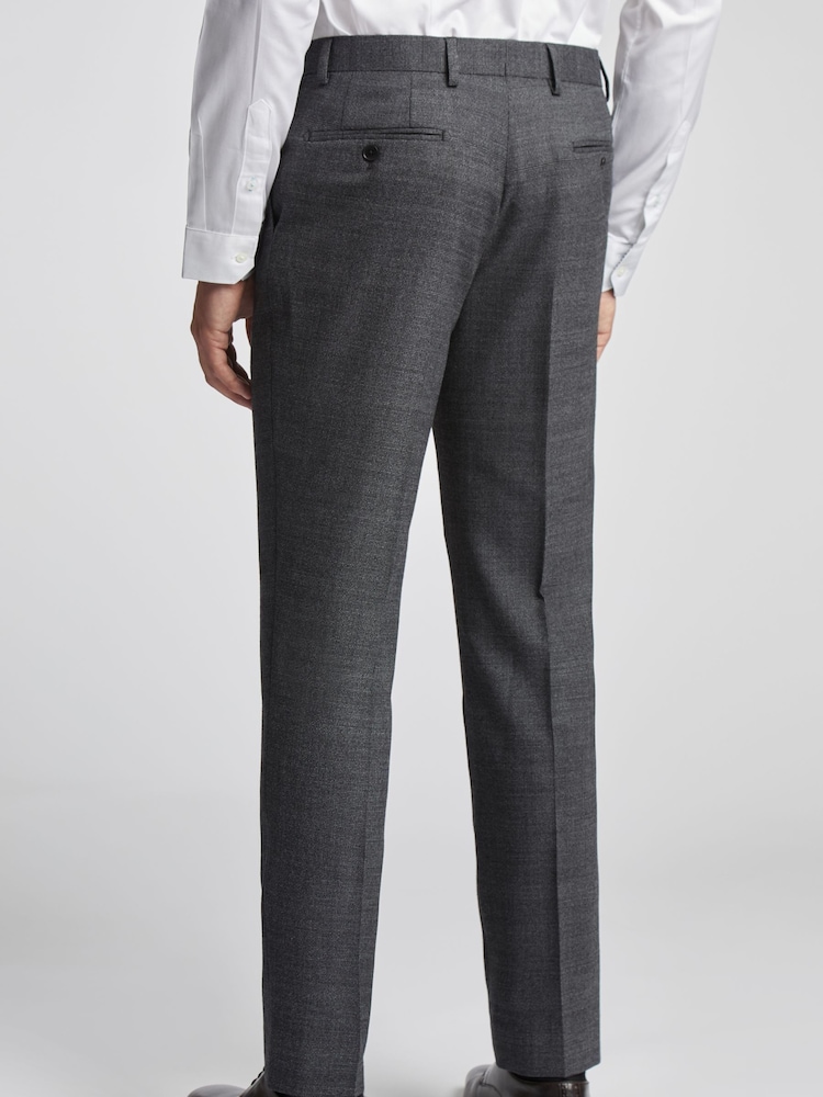 Ted Baker Grey Semi Slim Dobson Trousers - Image 2 of 4
