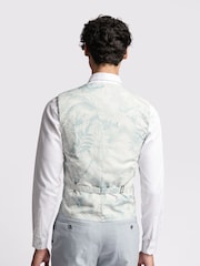 Ted Baker Pink Slim Burra Rose Sharkskin Waistcoat - Image 2 of 2