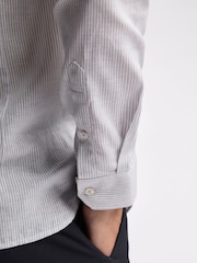Ted Baker Blue Slim Kay Duckegg Stripe Shirt - Image 4 of 4