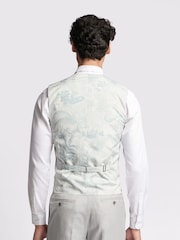 Ted Baker Grey Slim Lowry Sharkskin Waistcoat - Image 2 of 4