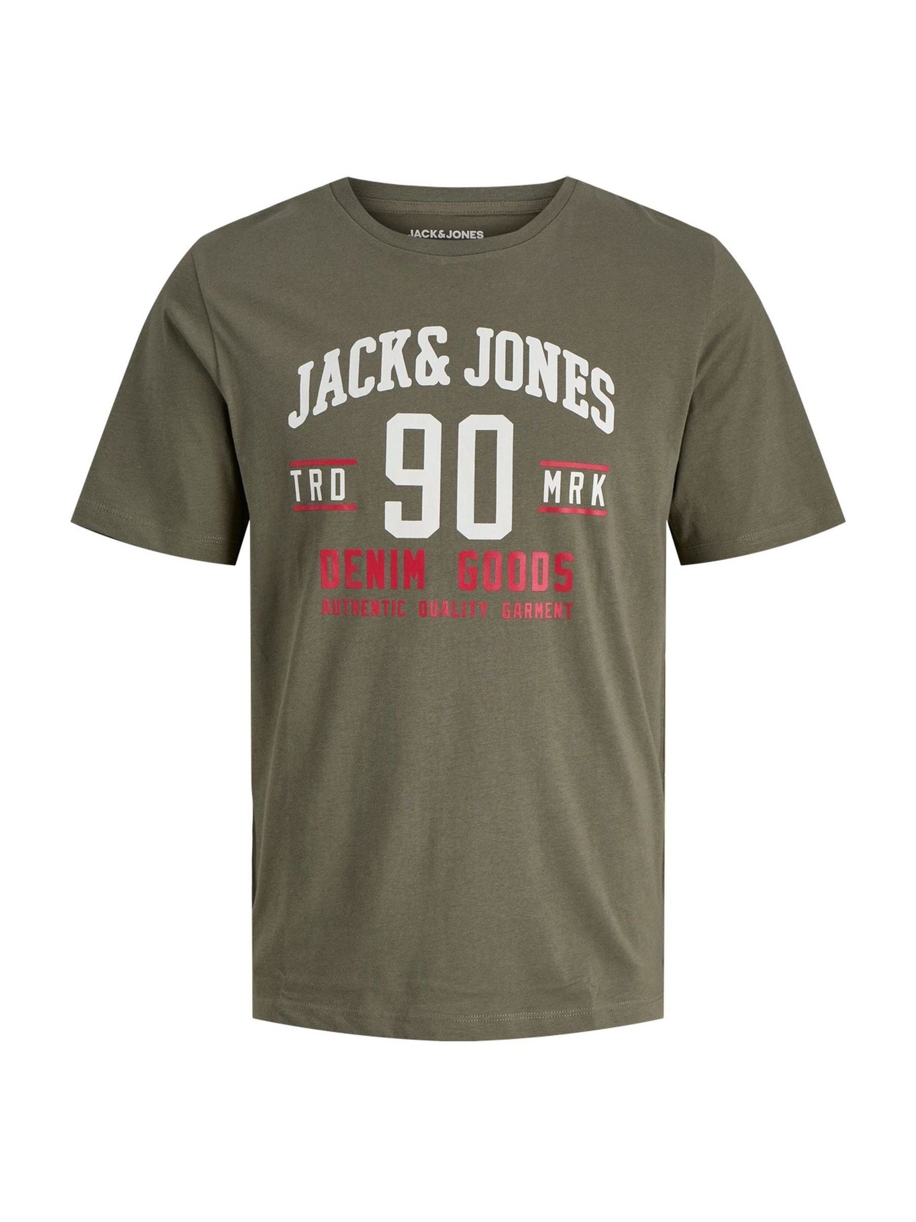 Buy JACK & JONES Brown 3 Pack Short Sleeve Printed T-Shirts from