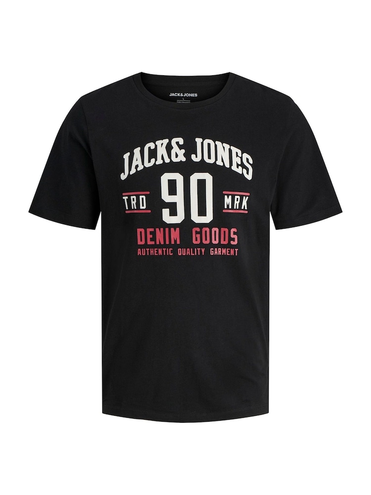 JACK & JONES Brown 3 Pack Short Sleeve Printed T-Shirts - Image 9 of 9