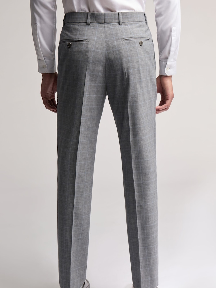Ted Baker Grey Slim Bredon Check Trousers - Image 2 of 3