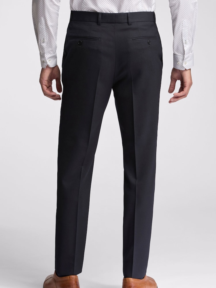 Ted Baker Blue Slim Kepler Basket Weave Trousers - Image 2 of 3