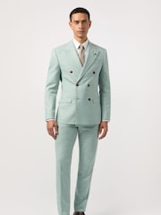 Antique Rogue Blue Slim Seafoam Texture DB Jacket - Image 2 of 3