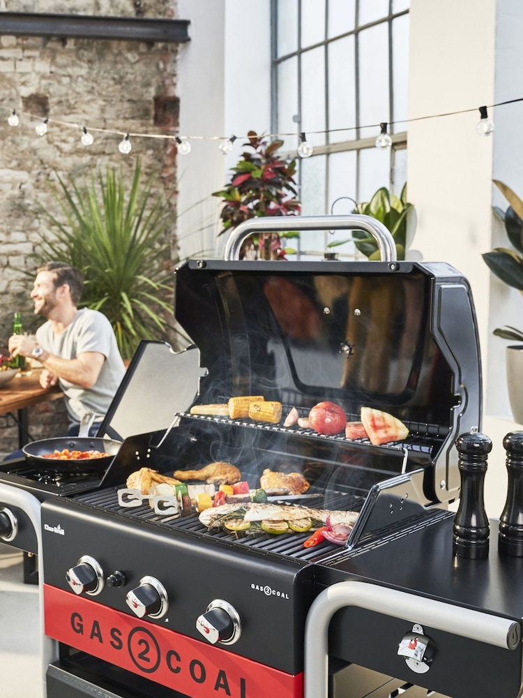 Char-Broil Black Gas Coal 2.0 330 Garden BBQ - Image 1 of 6