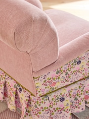 Cath Kidston Rose Thread Pink Chenille With Tiny Town Frill Lilly Accent Chair - Image 8 of 8