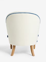 Cath Kidston Canvas Cream Chenille Chair Rodeo Accent Chair - Image 7 of 8