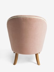 Cath Kidston Rose Thread Pink Chenille Chair Rodeo Accent Chair - Image 3 of 8