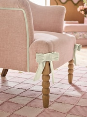 Cath Kidston Rose Thread Pink Chenille Chair Rodeo Accent Chair - Image 7 of 8