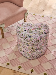 Cath Kidston Tiny Town Pink Locket Heart Shaped Stool - Image 2 of 4