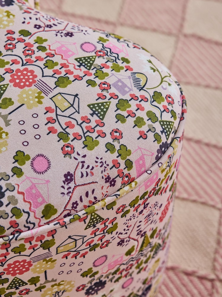 Cath Kidston Tiny Town Pink Locket Heart Shaped Stool - Image 4 of 4 Cath Kidston Tiny Town Pink Locket Heart Shaped Stool - Image 4 of 4