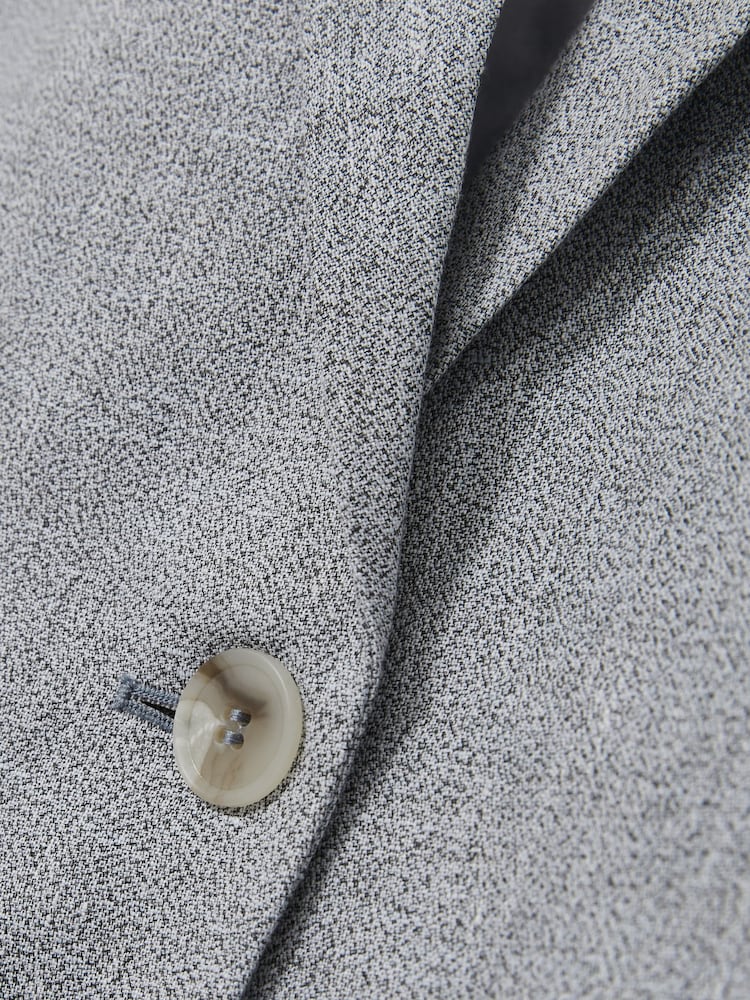 Reiss Blue Willow Linen-Blend Single-Breasted Blazer - Image 7 of 7