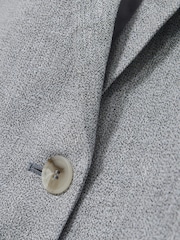 Reiss Blue Willow Petite Linen-Blend Single-Breasted Blazer - Image 6 of 8