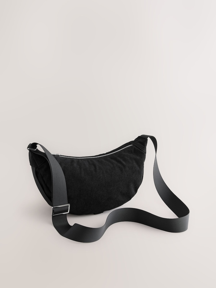 Black - Cord Effect Sling Bag - Image 1 of 5