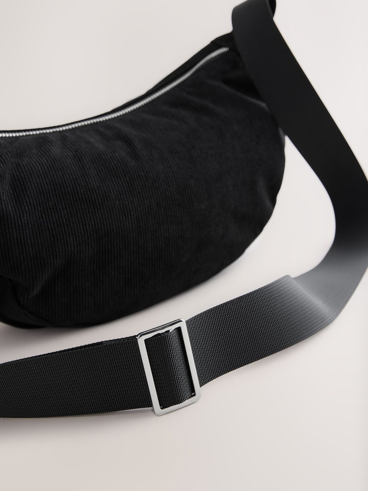 Black - Cord Effect Sling Bag - Image 5 of 5