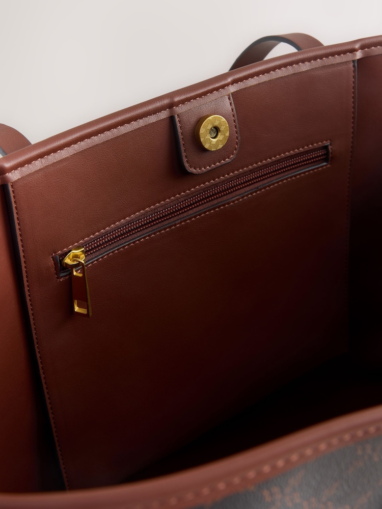 Brown Monogram Large Shoulder Bag - Image 4 of 4