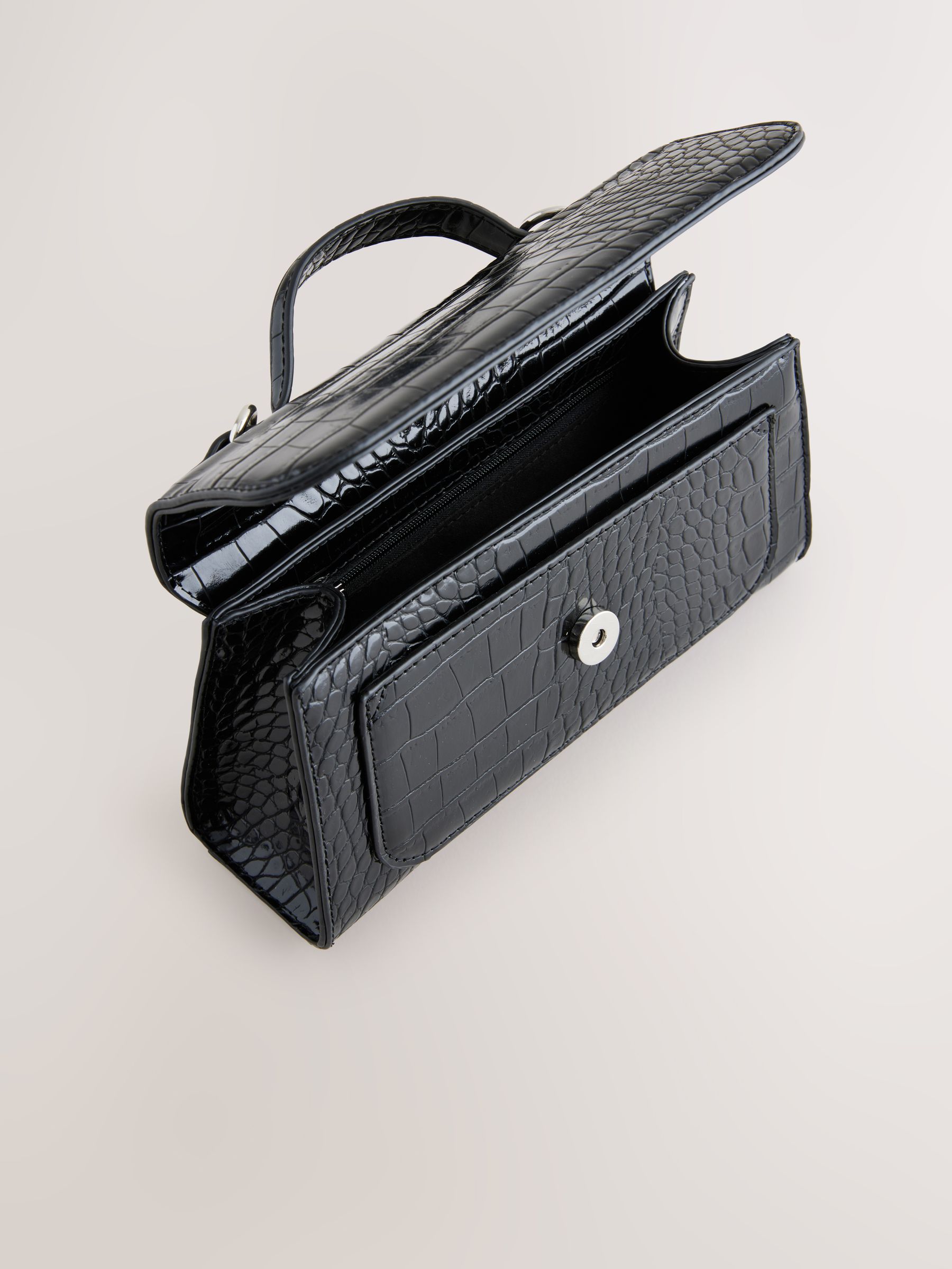 Buy Black Structured Hand Held Bag from Next USA