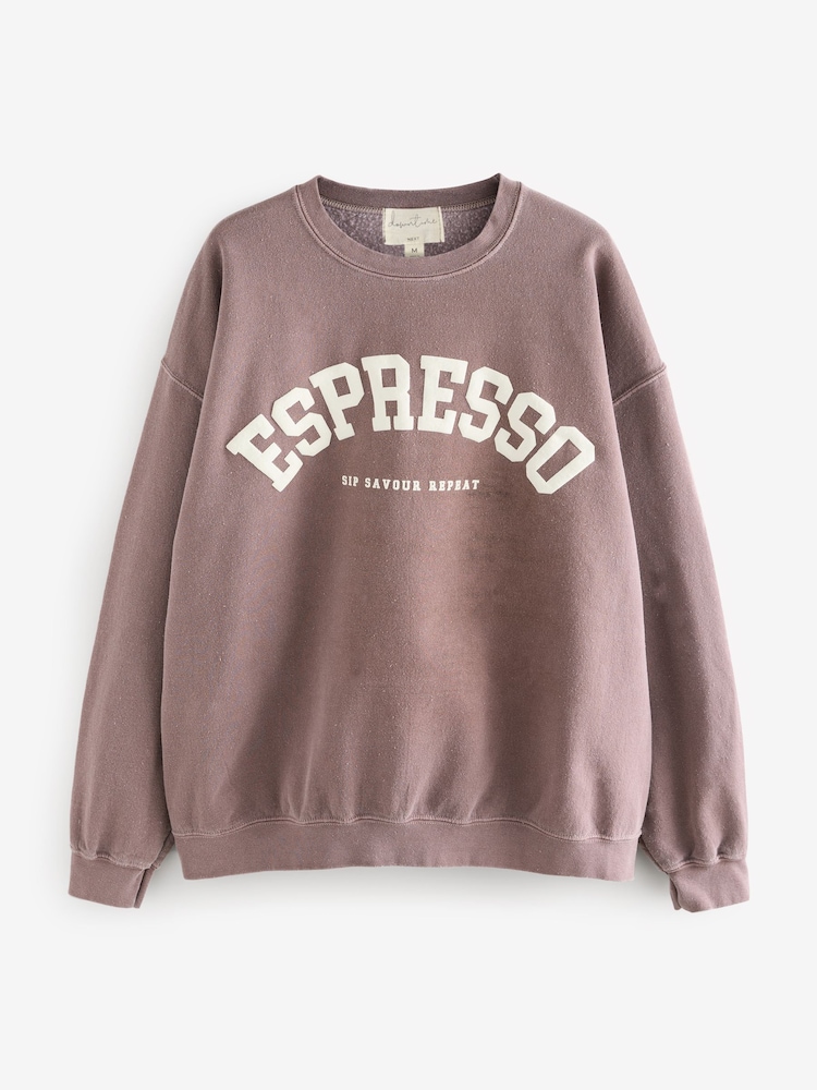 Espresso, Schokoladenbraun - Sweatshirt - Bild 1 von 7 Espresso, Schokoladenbraun - Sweatshirt - Bild 1 von 7