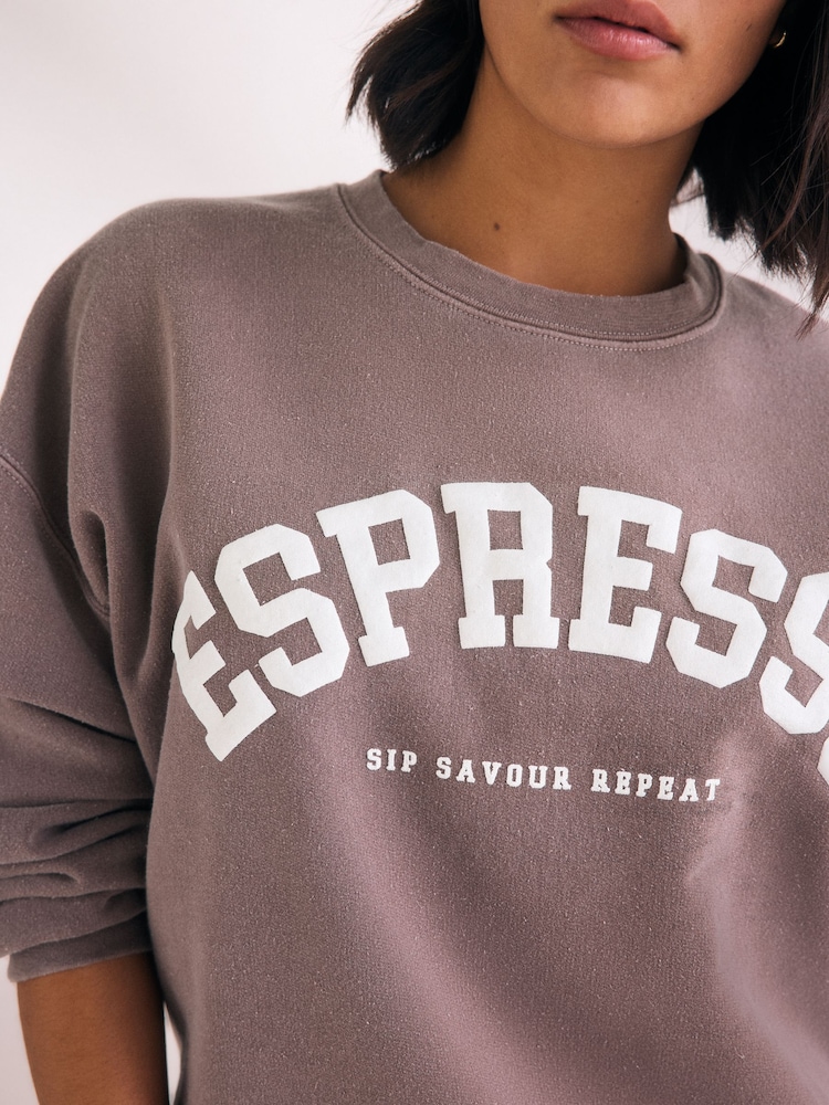 Chocolate Brown Espresso Sweatshirt - Image 4 of 7
